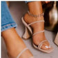 Square Toe High Heels