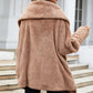 Plush Cardigan Long-sleeved Coat