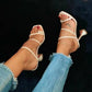 Square Toe High Heels
