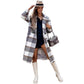 Checkered Wool Coat