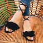 Flower Flat Sandals