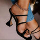 Square Toe High Heels