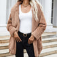 Plush Cardigan Long-sleeved Coat