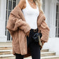 Plush Cardigan Long-sleeved Coat