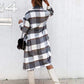 Checkered Wool Coat