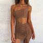 Lace Up Hollow Dress